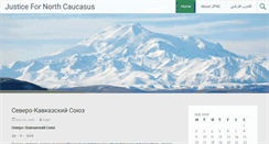 Desktop Screenshot of justicefornorthcaucasus.info